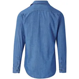 Mens Long Sleeve Eastwood Shirt Blue Back